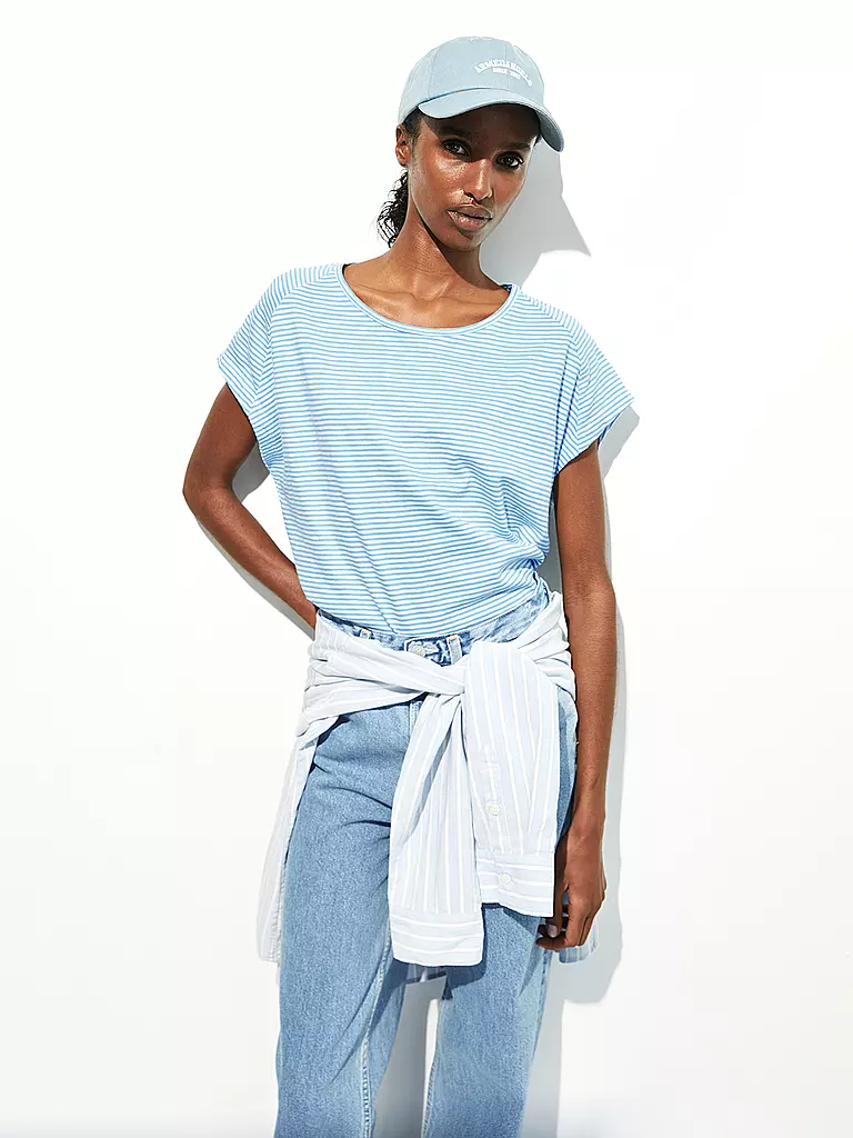 ARMEDANGELS | T-Shirt ONELIAA LOVELY STRIPES | rot