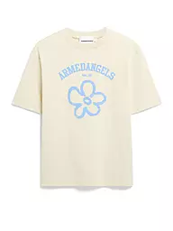 ARMEDANGELS | T-Shirt TARJAA LOGO FLOWAA | creme