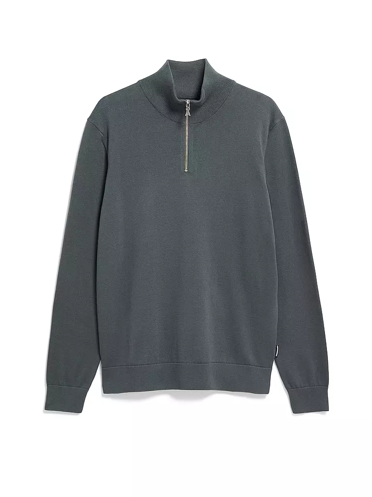 ARMEDANGELS | Troyer Pullover FAABES | dunkelgrün