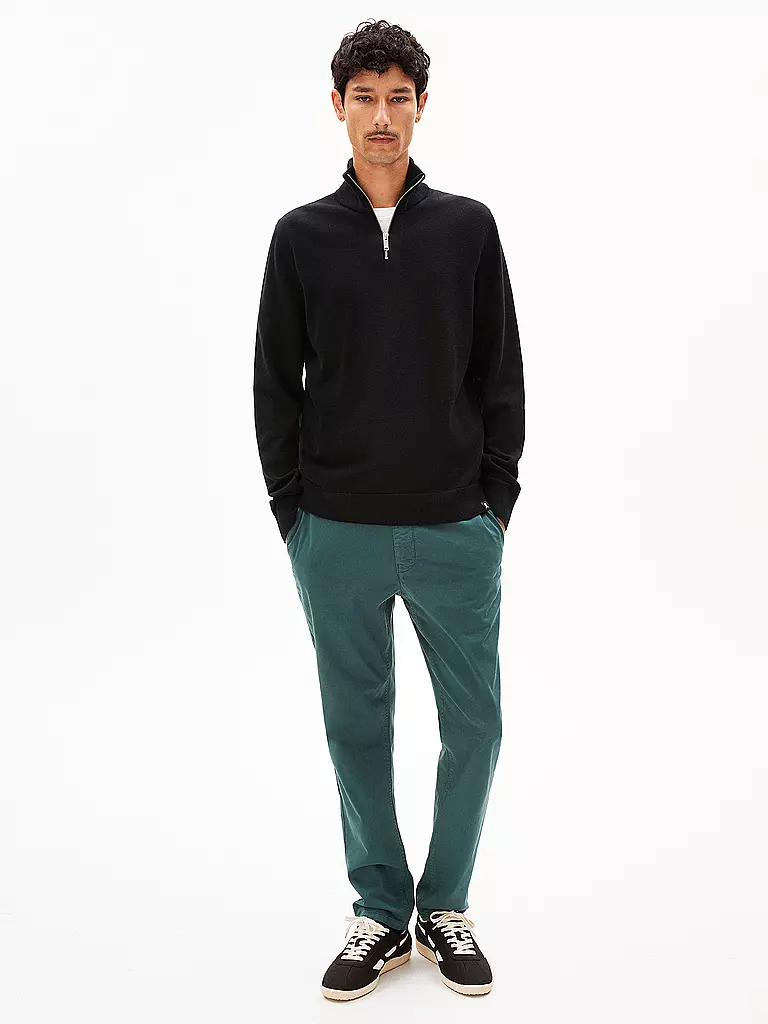 ARMEDANGELS | Troyer Pullover FAABES | schwarz