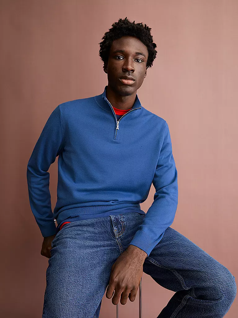 ARMEDANGELS | Troyer Pullover FAABES | blau
