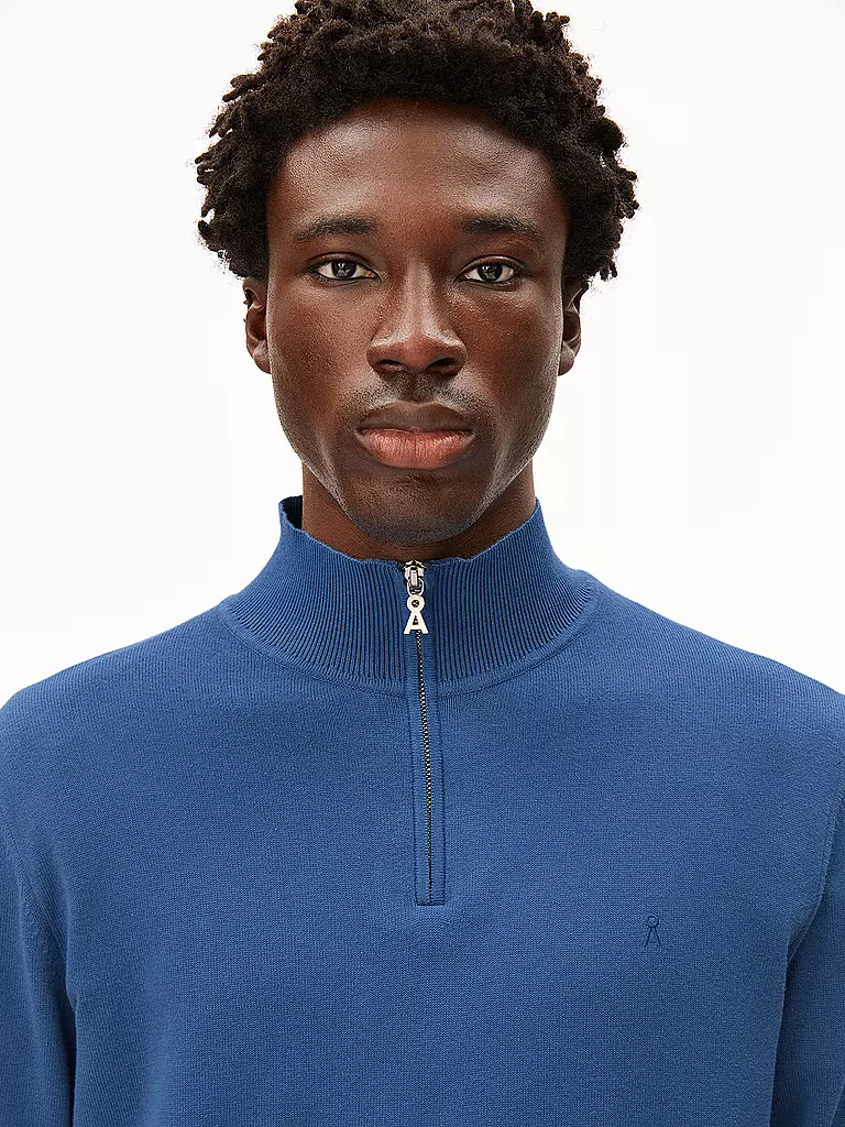 ARMEDANGELS | Troyer Pullover FAABES | blau