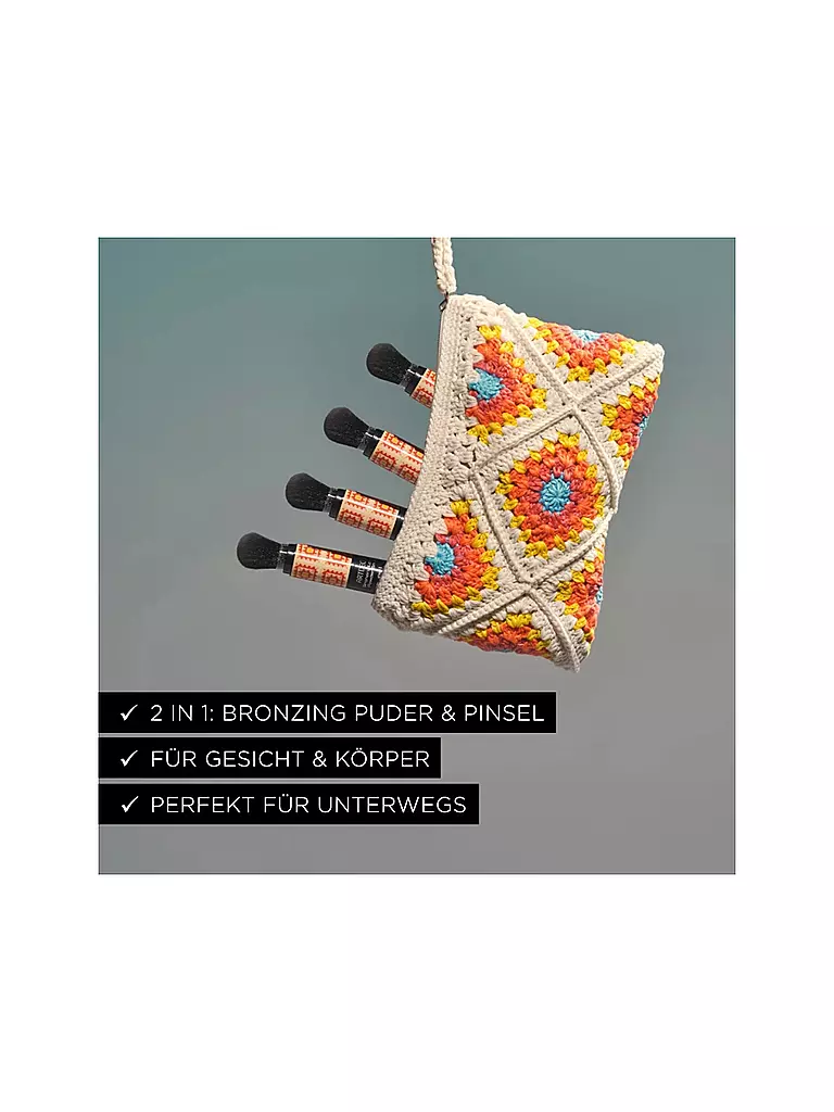 ARTDECO | Bronzing Loose Powder Brush – for Face & Body (80 Tropic Summer) | camel
