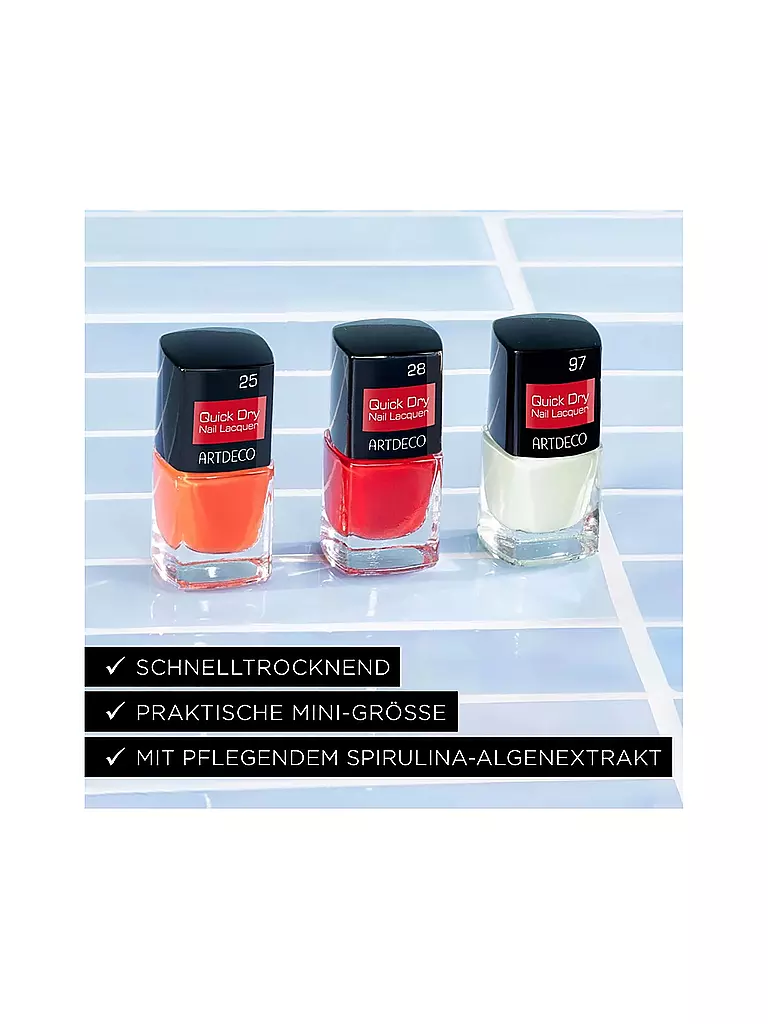 ARTDECO | Quick Dry Nail Lacquer (28 Cranberry Syrup) | dunkelrot