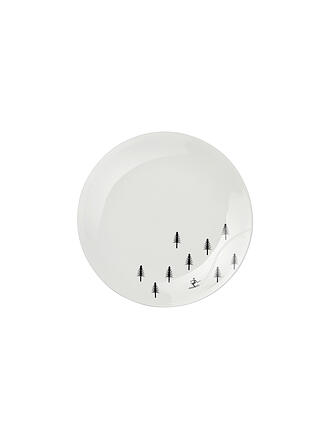 ASA SELECTION | Assiette à dessert de Noël SKIING 20,5cm Joy / Snow Tracks