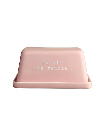 ASA SELECTION | Butterdose 16x11x7,5 cm  LA VIE EN BEURRE Rosa