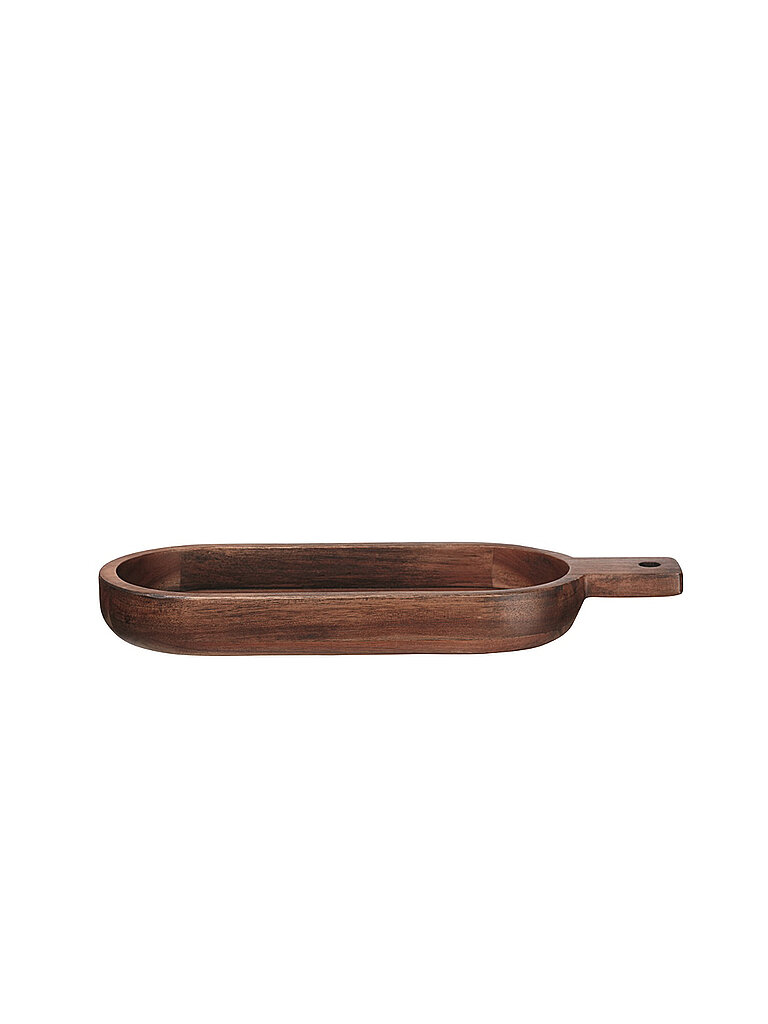 ASA SELECTION Schale oval flach Wood 33,4x13cm (Akazie Massiv) braun