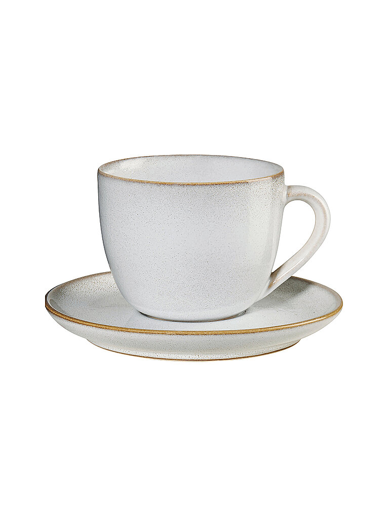 ASA SELECTION Cappuccinotasse mit Untertasse 0,23l Saisons Sand beige