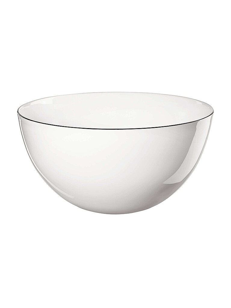 Asa Selection Gmbh - asa Selection ligne noir Schüssel Salatschale Servierschüssel Fine Bone China Weiß glänzend 15 l 1969113