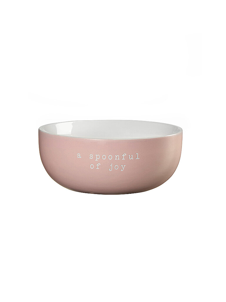 ASA SELECTION Schale ITS A SPOONFUL OF JOY 16cm Rosa rosa
