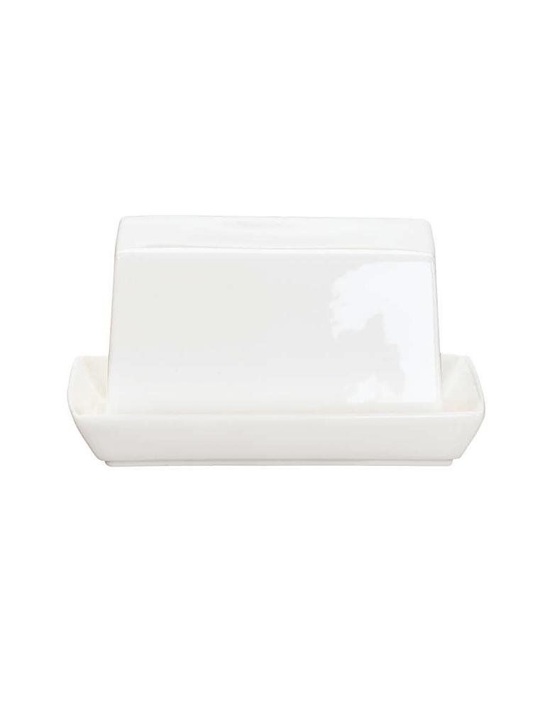 ASA SELECTION | Butterdose klein 11x8,8cm "A Table Fine" | weiss