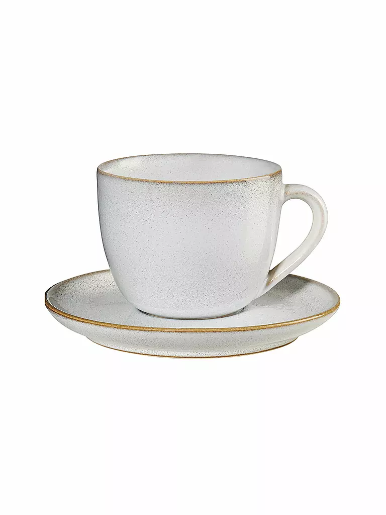 ASA SELECTION | Cappuccinotasse mit Untertasse 0,23l Saisons Sand | beige