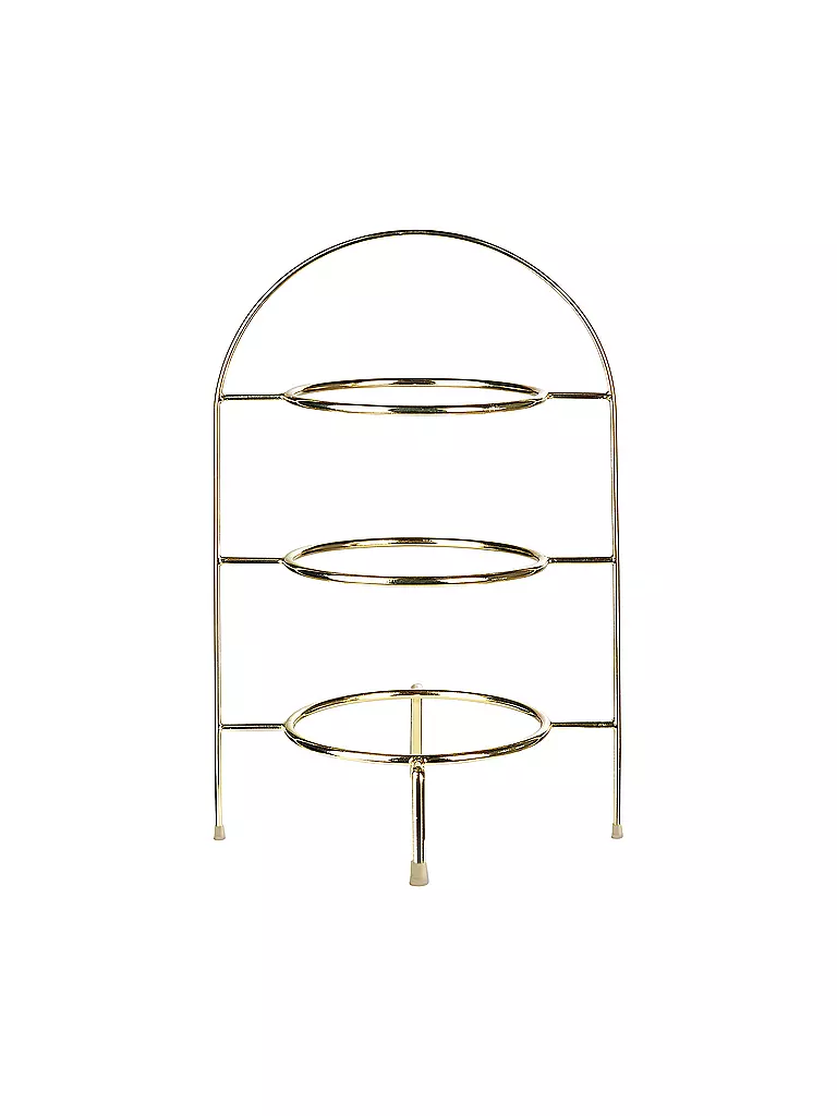 ASA SELECTION | Etagere 3-stufig für Dessertteller 21x36,5cm Goldfarben | gold