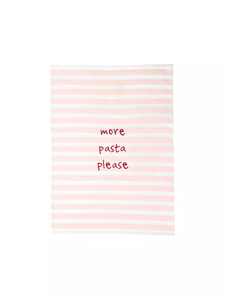 ASA SELECTION | Geschirrtuch 50x70cm More pasta please  | rosa