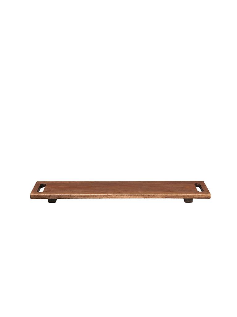ASA SELECTION | Holzboard mit Füssen "Wood" 60x13cm (Akazie Massiv) | braun