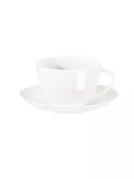 ASA SELECTION | Kaffeetasse mit Untertasse  "A Table Fine" 0,2l | weiss