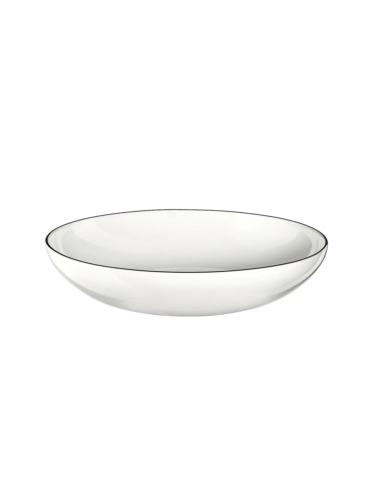 ASA SELECTION | Pasta-/Suppenteller "à table ligne noir" 22cm  | weiss