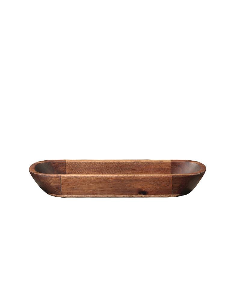 ASA SELECTION | Schale oval "Wood" 38x10,5cm (Akazie Massiv) | braun