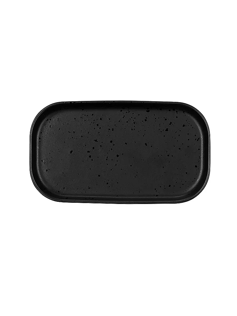 ASA SELECTION | Snackteller oval 15x8,5cm Coppa Kuro/Schwarz | schwarz