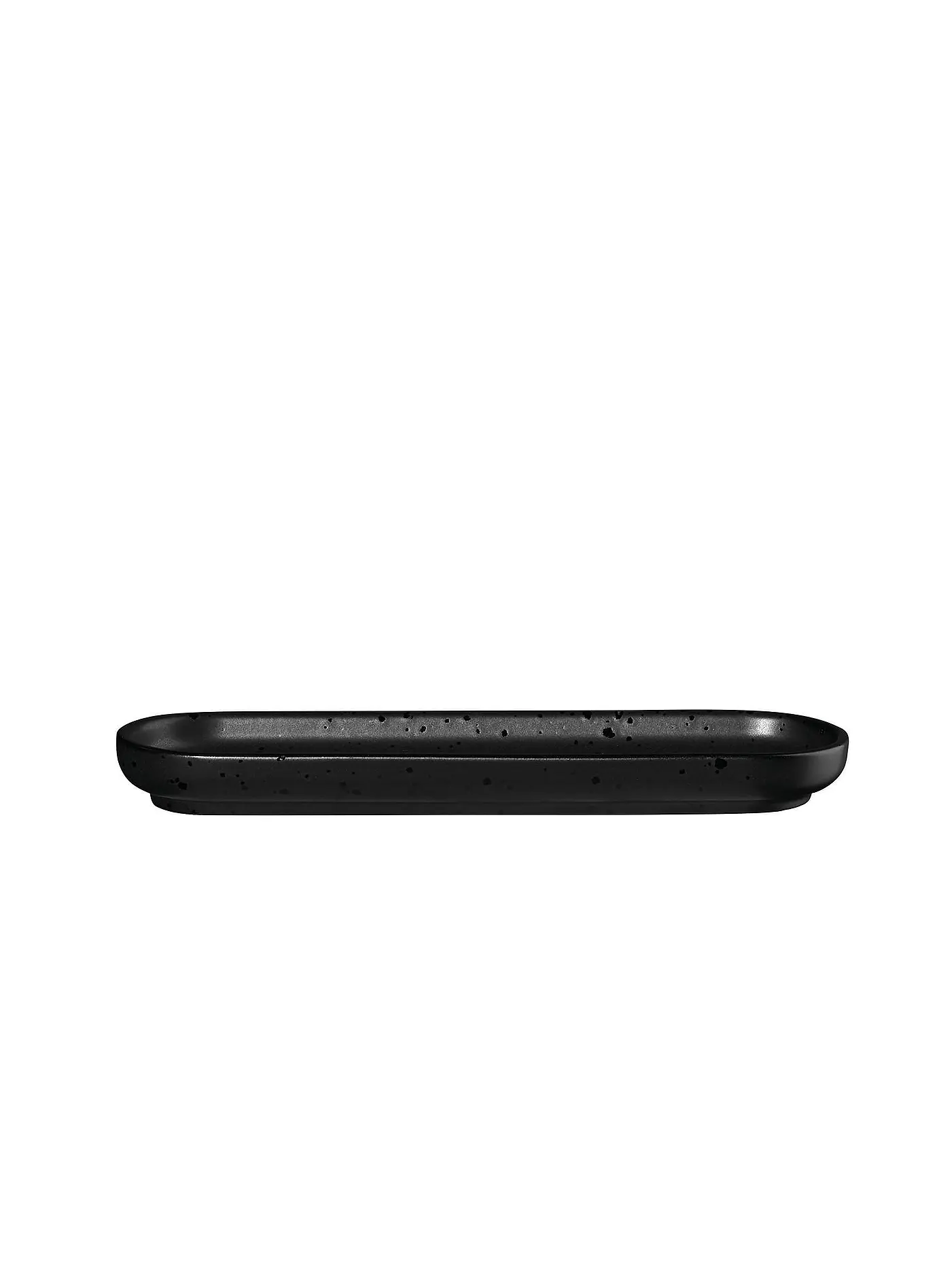 ASA SELECTION | Snackteller oval 15x8,5cm Coppa Kuro/Schwarz | schwarz