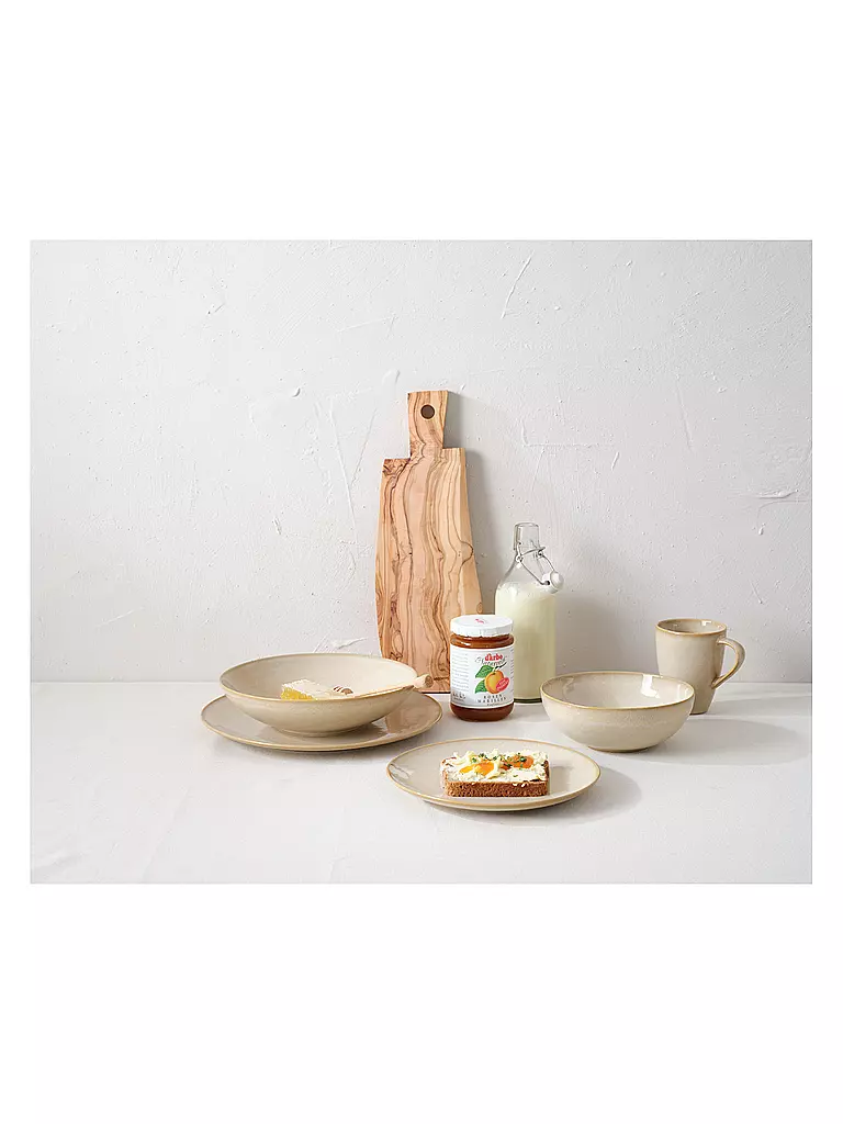 ASA SELECTION | Suppen- / Pastateller JOLIE 22,5cm Crema | dunkelgrün