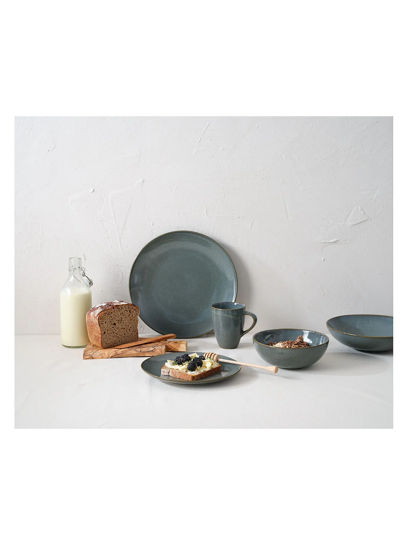 ASA SELECTION | Suppen- / Pastateller JOLIE 22,5cm Verino | dunkelgrün