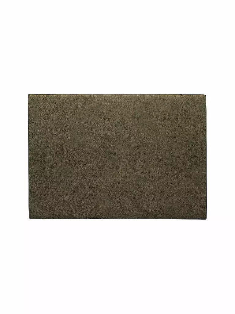 ASA SELECTION | Tischset "Vegan Leather" 46x33cm (Khaki) | grün