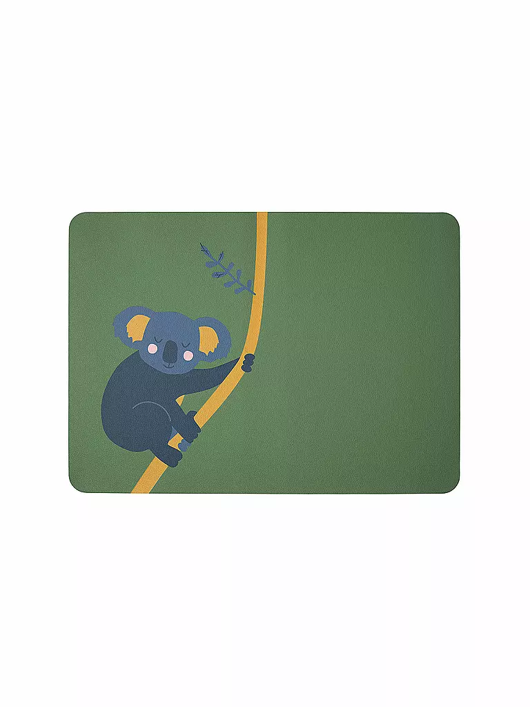 ASA SELECTION | Tischset Coppa Kids 33x46cm Wildlife Koala Konrad | grün