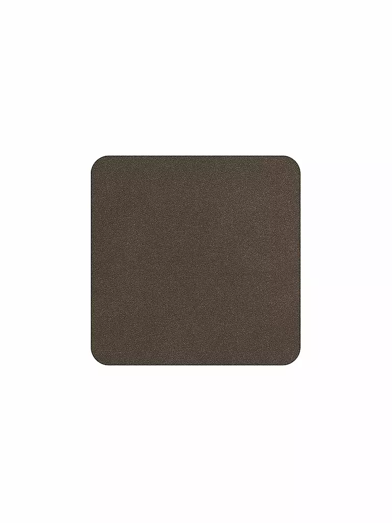 ASA SELECTION | Untersetzer Soft Leather 4er 10x10cm Earth | braun