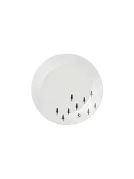ASA SELECTION | Weihnachts Dessertteller SKIING 20,5cm Joy / Snow Tracks | Weiss