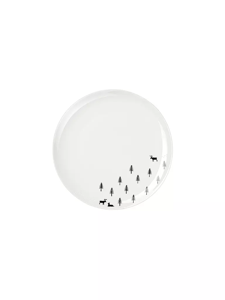 ASA SELECTION | Weihnachts Speiseteller SNOW TRACKS 26,5cm Joy / Snow Tracks | Weiss