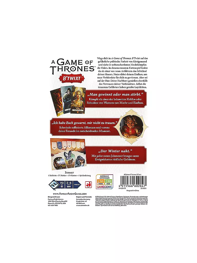 ASMODEE | A Game of Thrones: B'Twixt | keine Farbe