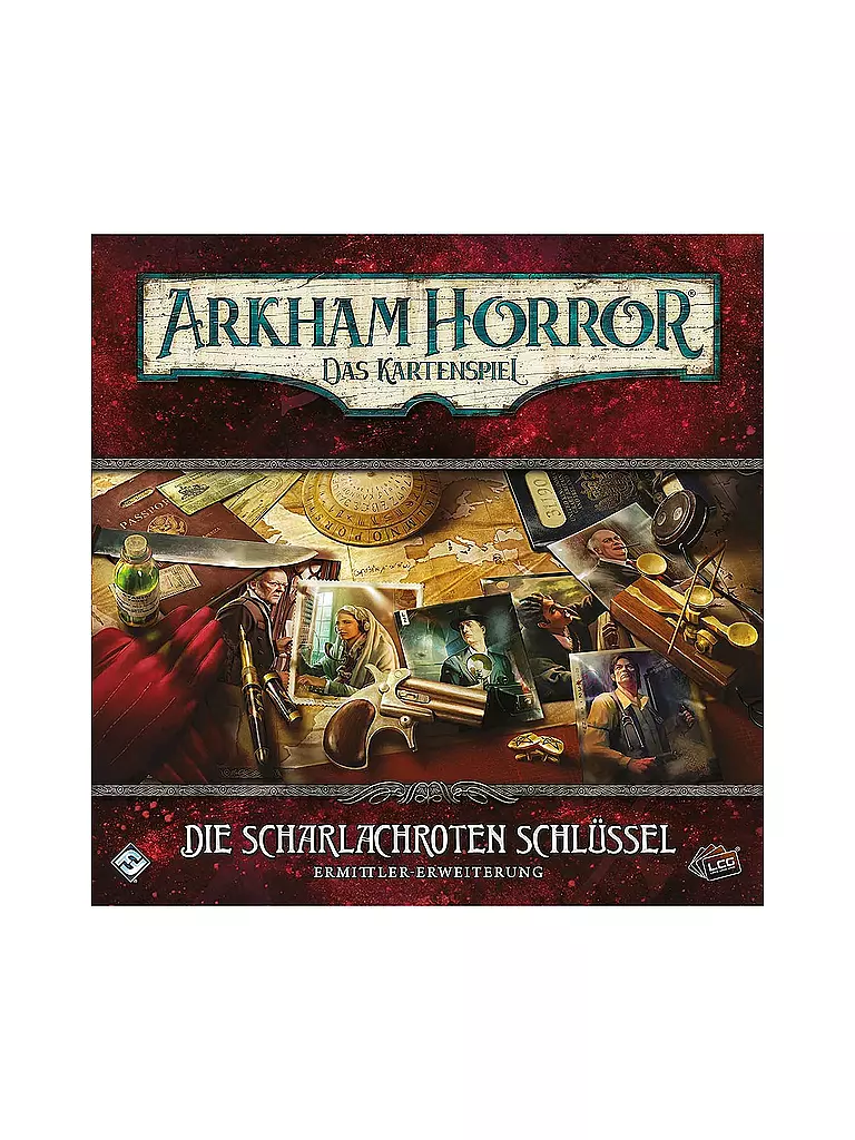 ASMODEE Arkham Horror Das Kartenspiel Die scharlachroten Schlüssel (ErmittlerErweiterung