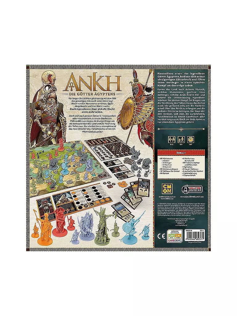 Antiker Tempel Für Alle Götter Kreuzworträtsel ASMODEE Brettspiel - Ankh: Die Götter Ägyptens keine Farbe