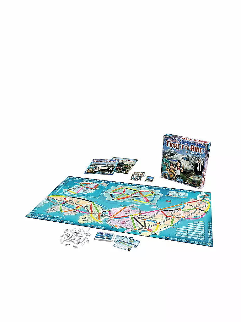 ASMODEE | Brettspiel - Zug um Zug - Japan & Italien ( Map Collection 7 ) | keine Farbe