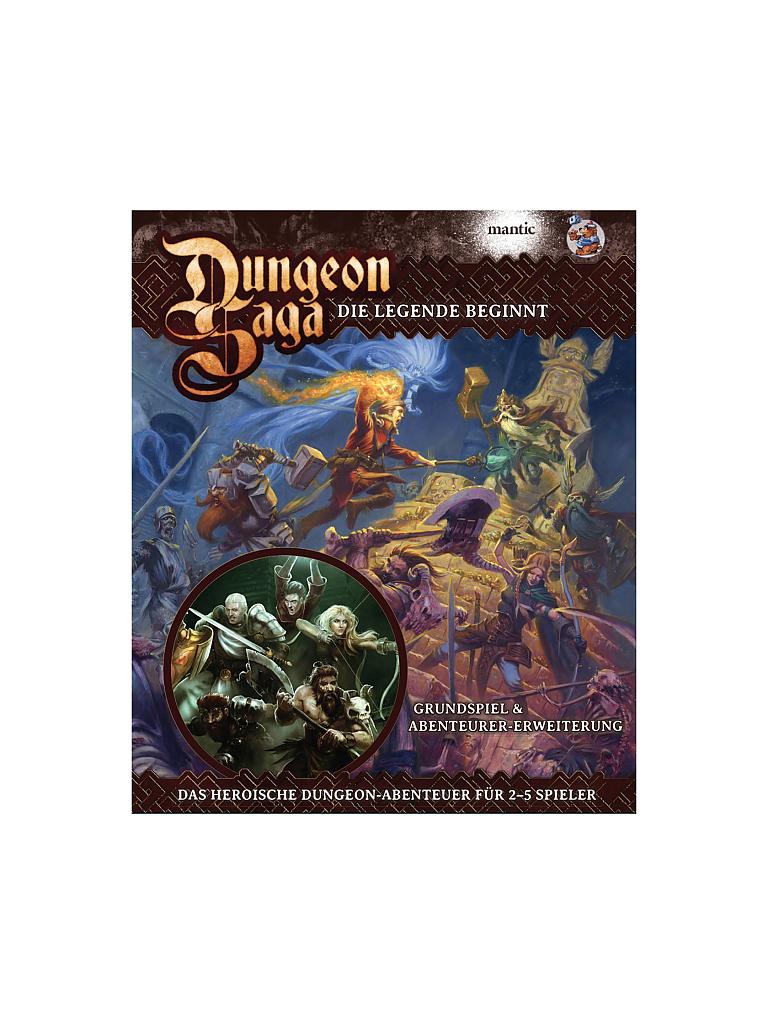 ASMODEE | Dungeon Saga Deluxe inklusive 1 Erweiterung | keine Farbe