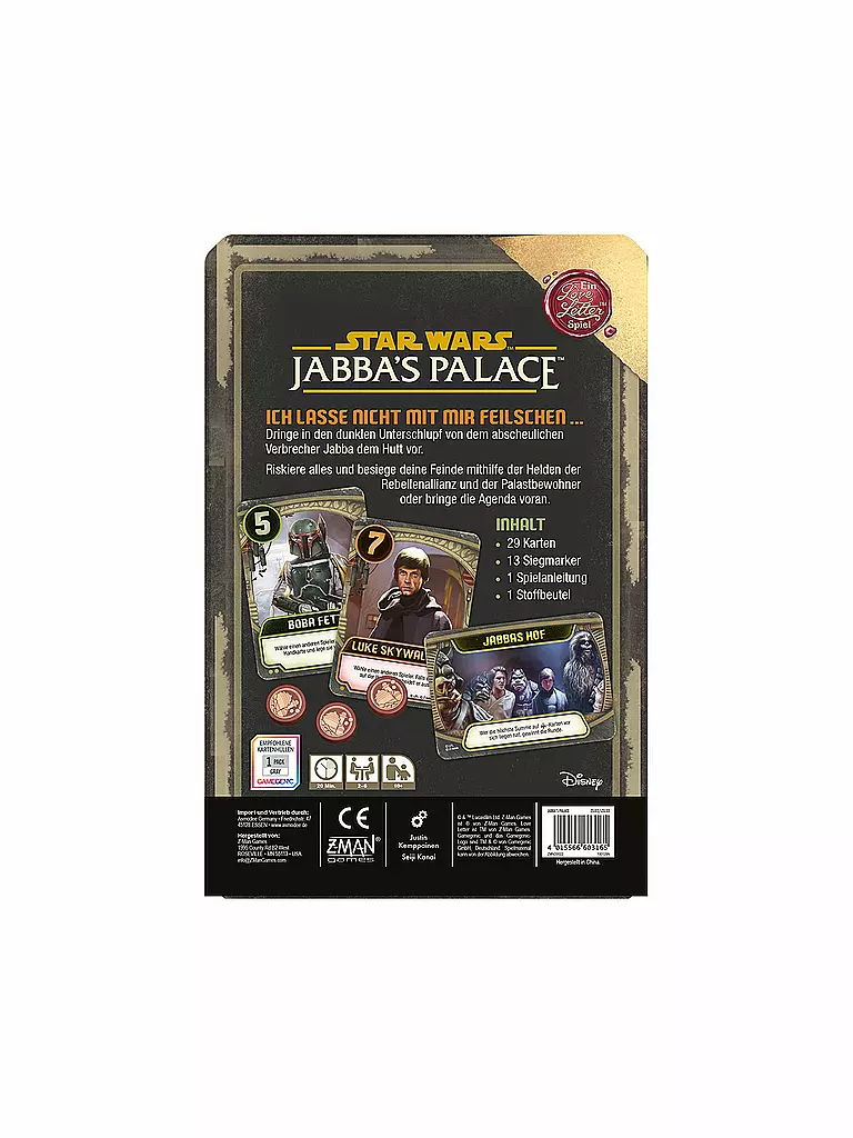 ASMODEE | Ein Love Letter™-Spiel – Star Wars: Jabba's Palace | keine Farbe
