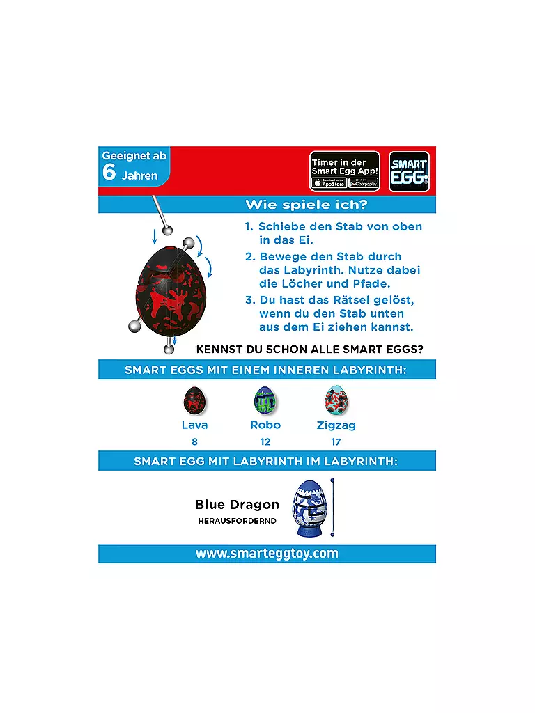 ASMODEE | Smart Egg 1-Layer Lava | keine Farbe