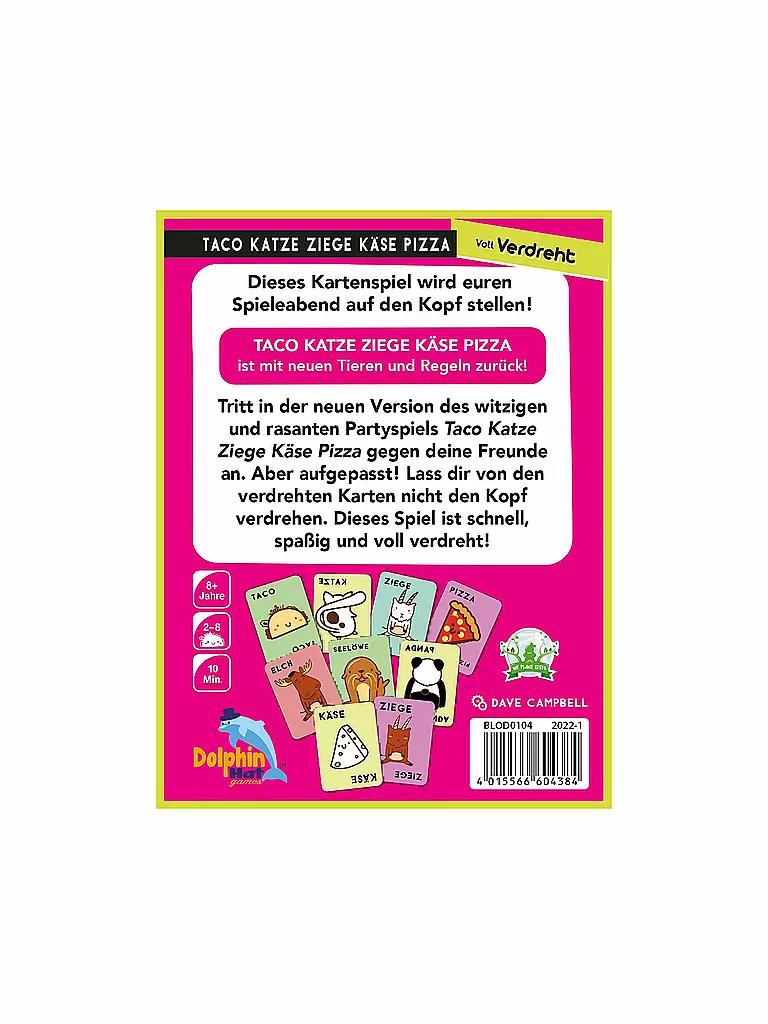 ASMODEE | Taco Katze Ziege Käse Pizza: Voll Verdreht | keine Farbe