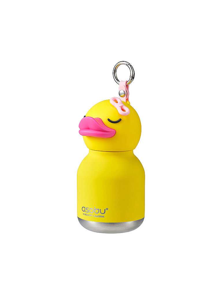 ASOBU Kinder Mini-Isolierflasche ENTE 0,2l  Gelb gelb