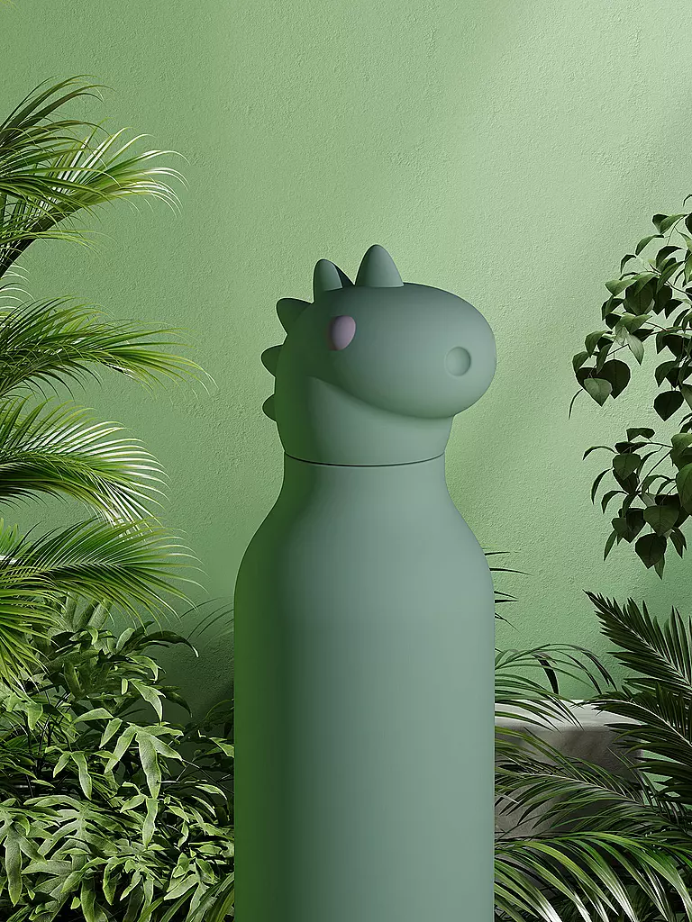 ASOBU | Isolierflasche 460ml DINO oliv | mint