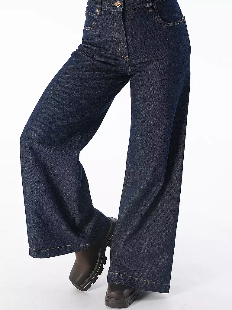 ASPESI | Jeans Flared Fit  | dunkelblau
