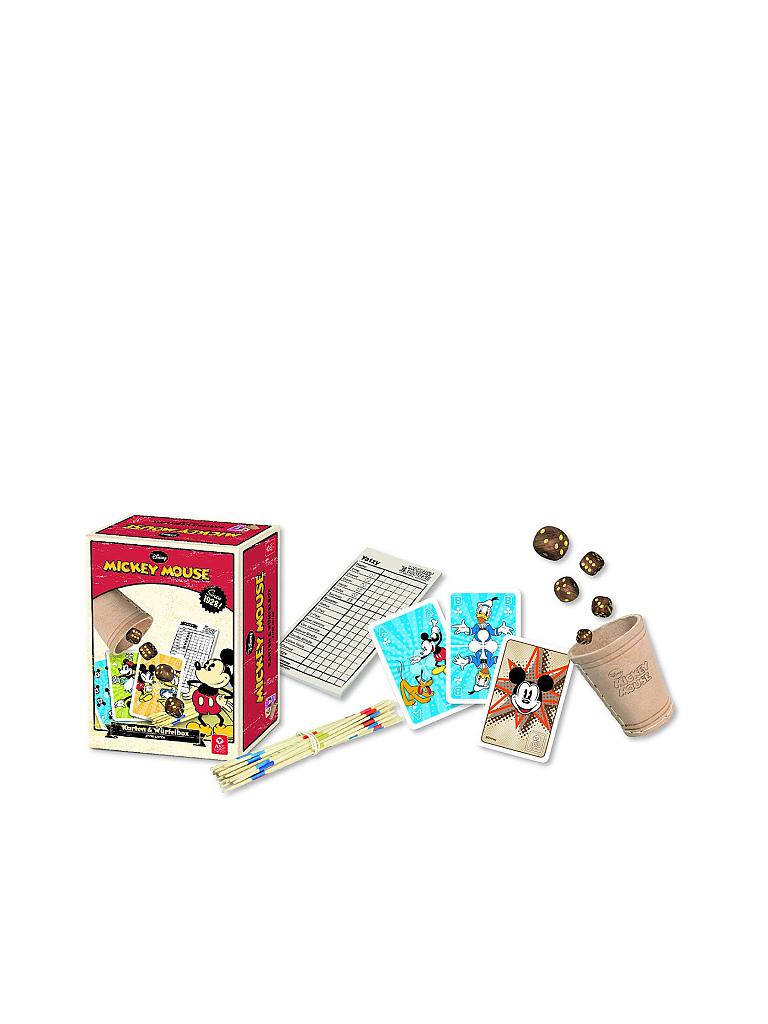 ASS | Mickey Mouse - Karten und Würfelbox Retro Edition | 