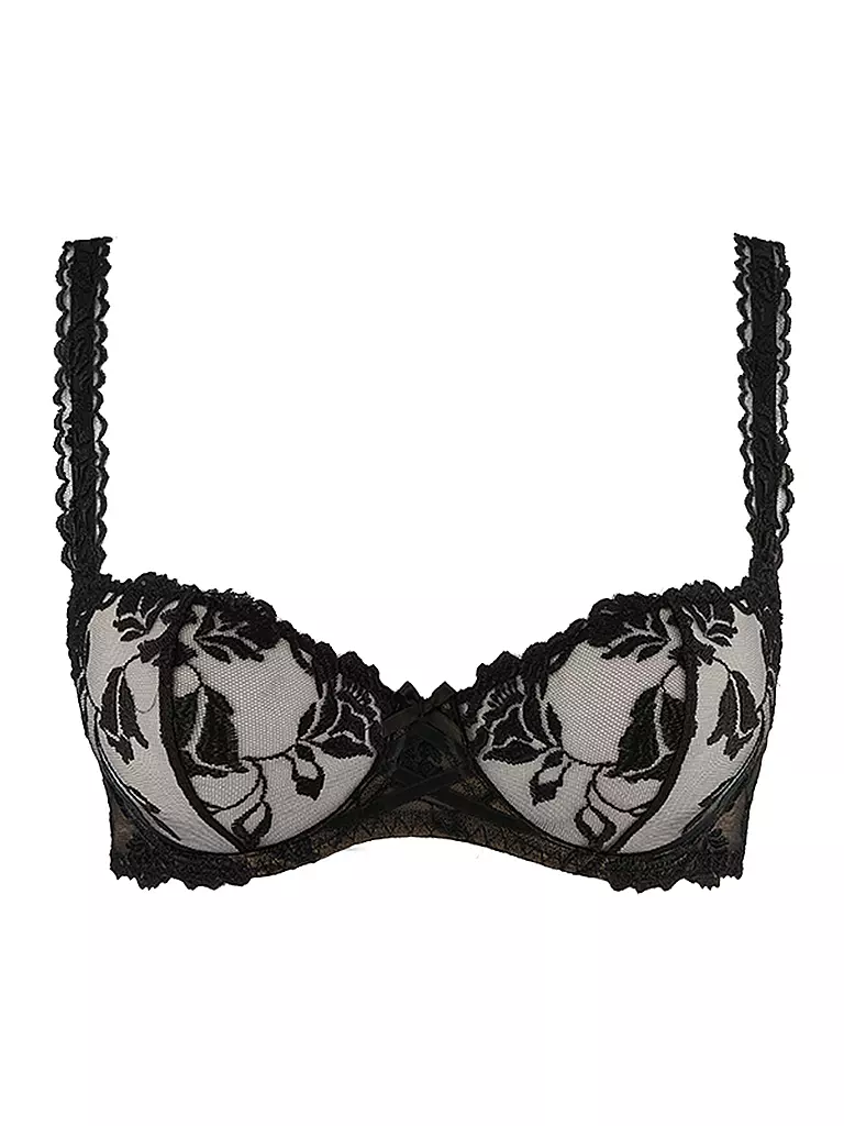 AUBADE | BH mit Bügel  Halfcup SOFTESSENCE schwarz | beige