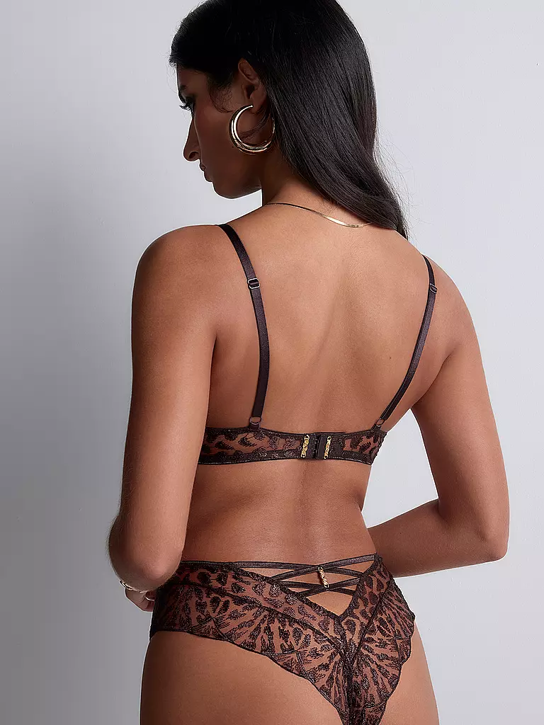 AUBADE | BH mit Bügel BH HALBSCHALE CRAZY IN LOVE satin brown | braun