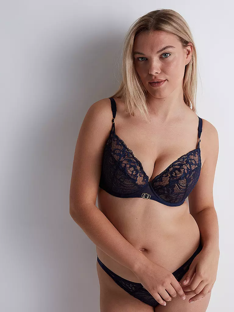 AUBADE | BH Push Up FEELING MYSELF astral blue | dunkelblau
