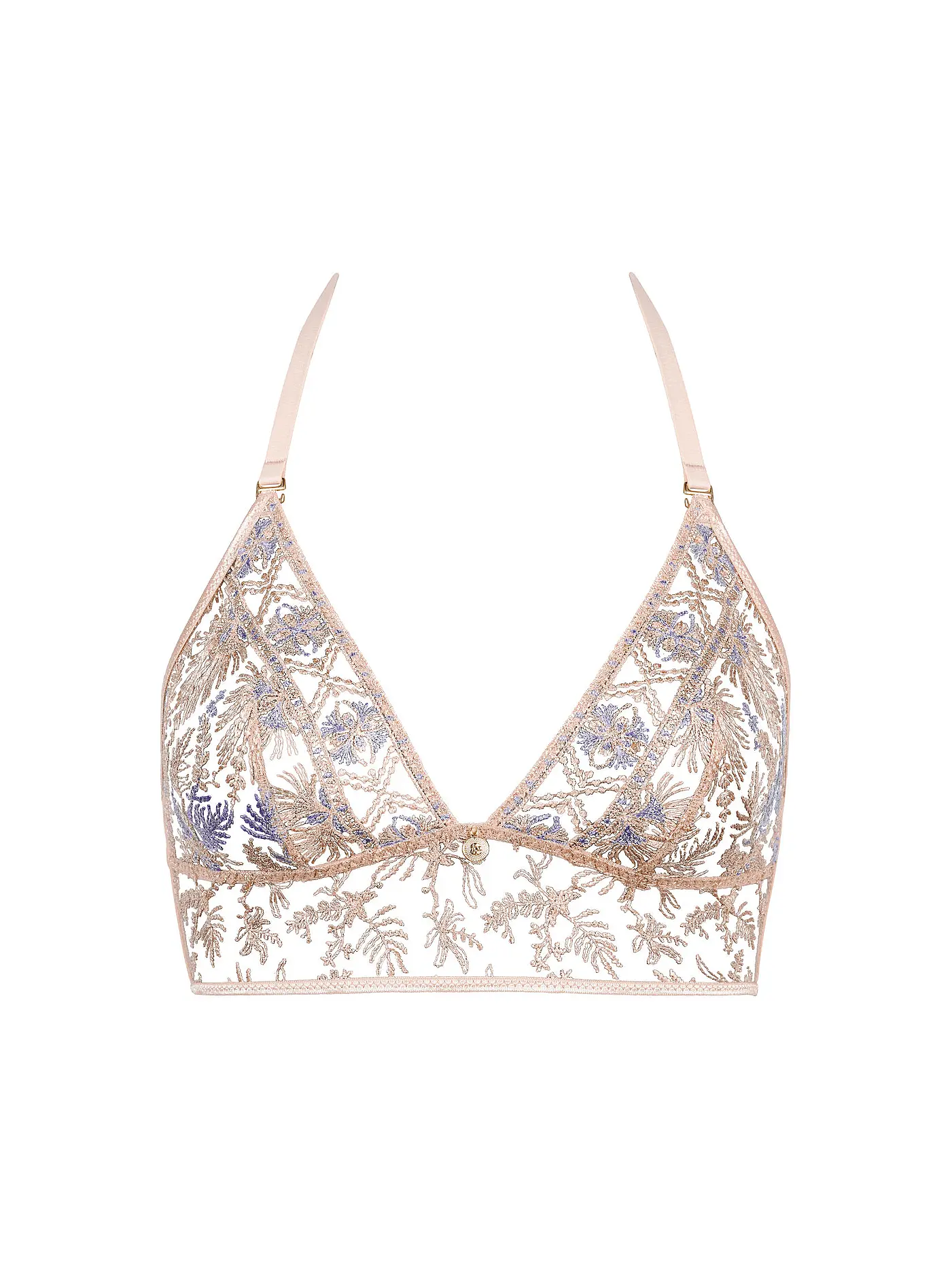 AUBADE | Bralette SOUND OF HEART lavender aura | beige