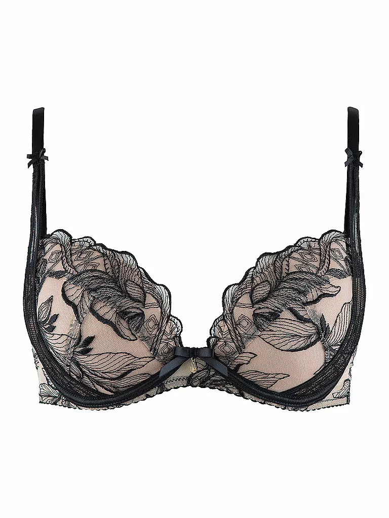 AUBADE | Push Up BH FLEUR DE TATTOO encre noir | transparent