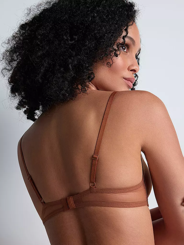AUBADE | Push Up BH SHEER EMOTION honey | hellbraun