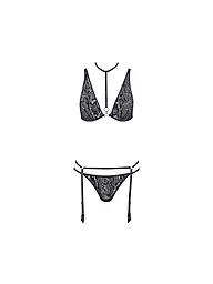 AUBADE | Set BH mit Bügel und String black phyton  | schwarz